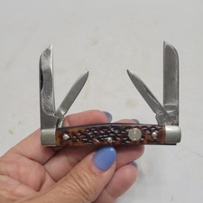 Vintage John Primble Belknap 5711 4 Blade 5 Star Pocket Knife  picture