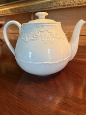 Wedgwood Bone China Ralph Lauren Claire Tea Pot EUC Vintage 1989 Made In England picture