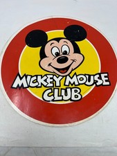 Vintage Mickey Mouse Club Round Footstool Walt Disney Collectible Childs Kids picture