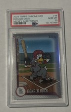Topps 2025 Chrome UCC Donald Duck #16 Disney Mickey and Friends PSA 10 picture