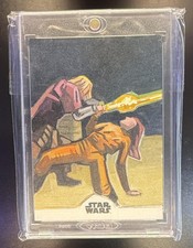 2025 Topps Chrome Star Wars Sabine Wren vs Shin Hati Matt Stewart Sketch 1/1 picture