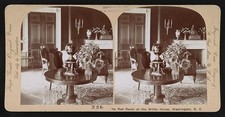 Photo:Washington DC White House Red Room Interior 1903 Stereo View picture