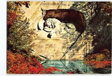 Postcard Lion Monument Lucerne Switzerland picture