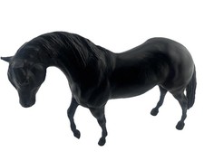Vtg Breyer Molding Co Jet Black Arabian Stallion High Gloss 1960s picture