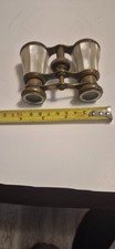 ANTIQUE MOTHER OF PEARL AND BRASS OPERA GLASSES picture