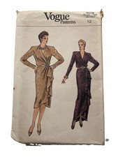 VTG Vogue Pattern 9078 Misses Dress Size 12 UNCUT picture