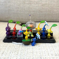 Nintendo Pikmin Mini Figure Set 9pcs Olimar Red Blue Yellow Purple USED picture