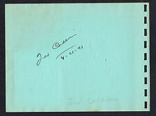 Ted Collins d. 1964 signed autograph 4x5 Album Page Buisness Manager & NFL Owner picture