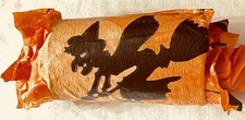 Rare vintage Halloween Crepe Paper Party Favor Witch Cat with prizes no candy  picture