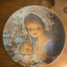 1979 Schmid Avian Mother & Child Decorative Plate Limited Ed 3907/10000 picture