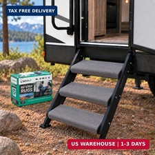 LATCH.IT RV Step Covers 3 Pack | 18-inch Wide Camper Step Covers - Gray picture