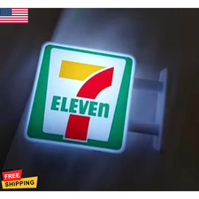 7-Eleven Miniature Light Sign Magnet Convenience Store Mini LED Sign New Japan picture
