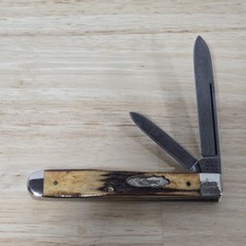 1990 Case XX 52019 D English Jack Damascus Steel Stag Vintage Knife CCC NEW/NO picture