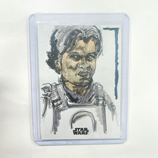 2024 Topps Star Wars Galaxy Han Solo Sketch by Sean Mathews picture