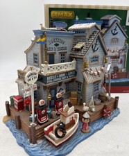 Lemax Christmas Holiday Village Dockside Bait & Tackle Nautical Boat Dock 05030 picture