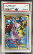 2015 Pokemon XY BREAKthrough Mewtwo #163/162 PSA 4 picture