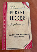 FREE SHIP 1949/1950 Farmer's Pocket Ledger 83rd Annual Edition, Compliment picture