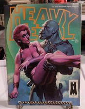 Vintage Heavy Metal Magazine Vol. 8 #9 December 1984 Federico Fellini, Swarte picture