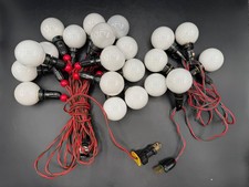 Rare Noma Beaded Vtg Sylvania Fluorescent Multi Color Christmas Lights 2 Strings picture