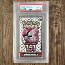 Pokemon TCG SV 151 Booster Pack PSA 10 Sealed Foil English picture