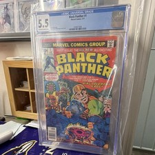 Marvel Comics Black Panther #1 (1977) CGC 5.5 Fine- Key 1st Issue Jack Kirby picture