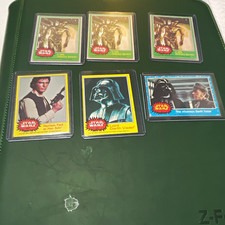 Topps Star Wars 1977 Non-Sport Trading Card Lot of 6 C-3PO Han Solo Vader picture