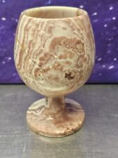 Natural Onyx Marble Stone Stemmed Wine Glass Goblet Chalice picture