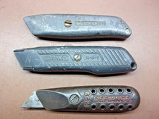 3 Vintage Utility Knives STANLEY Defiance No 1239 & STANLEY No's 10-079 & 299 picture