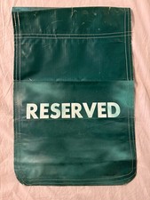 Disney Haunted Mansion “Reserved” Rope Sign Vintage Prop - “Hearse HM” picture