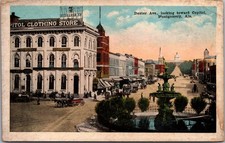 Dexter Ave, Montgomery AL Capitol View Fountain E.G. Kropp Postcard c1910 picture