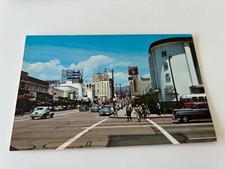 Vine Street from Sunset Boulevard Hollywood California Postcard picture