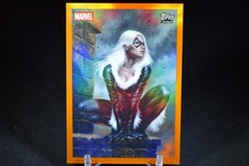 2026 Topps Chrome Marvel Topps Originals Black Cat Orange Refractor 6/25 picture