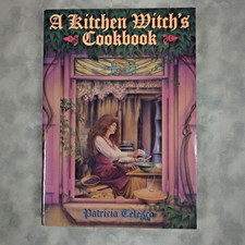 1994 Kitchen Witch's Cookbook Patricia Telesco 1st Edition 1st Print Wicca Pagan picture