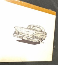 1958 Chevy Belair Small Poster  Chevrolet Print Trunk View Very Cool Nice  picture