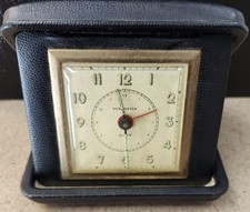 Vintage Antique New Haven Folding Travel Alarm Clock Allentown  picture