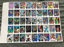EXTREMELY RARE 1991 WOLVERINE UNCUT SHEET • Marvel • McFarlane Puzzle Back picture