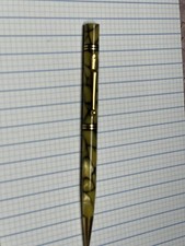 Vintage. Mabie Todd Fyne Point Propelling Pencil Creme and Gold Circa 1930’s. picture