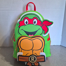 Loungefly Nickelodeon TMNT Raphael Cosplay Mini Backpack Faux Leather picture