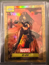 2024 Topps Chrome Marvel X-23 #35 Gold Refractor 30/50 picture