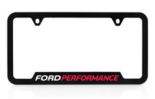 Ford Performance UV Black Plastic License Plate Frame Genuine Ford Accessory picture