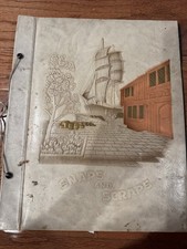 Vintage 1930s Photo Scrapbook Album B&W Pictures picture