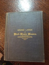 1917 Constitutions Regulations Order Mark Master Masons  Freemasonry masonic/632 picture