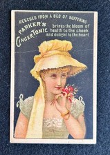 Parker's Ginger Tonic - Victorian Trade Card - NYC picture