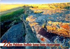 Ulm Pishkun First Peoples Buffalo Jump State Monument Montana POSTCARD picture