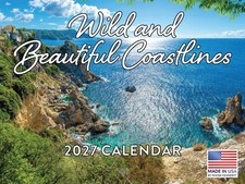 Wild Beautiful Coastline Calendar 2027 Monthly Wall 12 Month Made In USA picture
