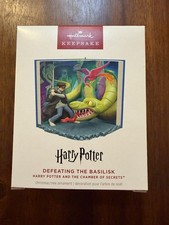 2026 Hallmark Ornament:  Harry Potter & Chamber Of Secrets Defeating Basilisk picture