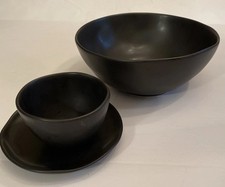 Lenox Casual Luxe Donna Karan Ceramic Salad Pasta Chip Dip Serving Bowls & Plate picture