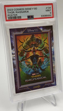 2023 Cosmos DISNEY 100 Card THOR: RAGNAROK #134 Poster MARVEL SP/288 PSA MINT 9 picture