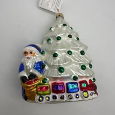 1997 Christopher Radko White Last Stop Santa 6