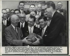 1956 Press Photo GOB candidates at White House with President Eisenhower picture